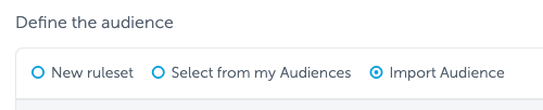 AppsFlyer audience import feature