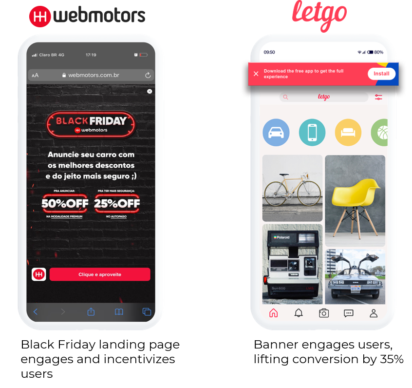 LetgoとWebmotorsのWeb-to-App