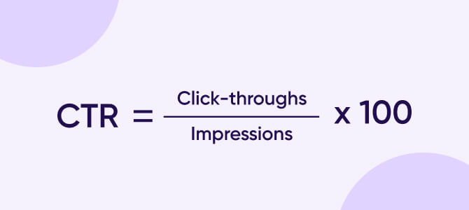 클릭률 (CTR, click-through rate formula)