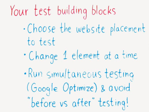 A/B testing web-to-app building blocks