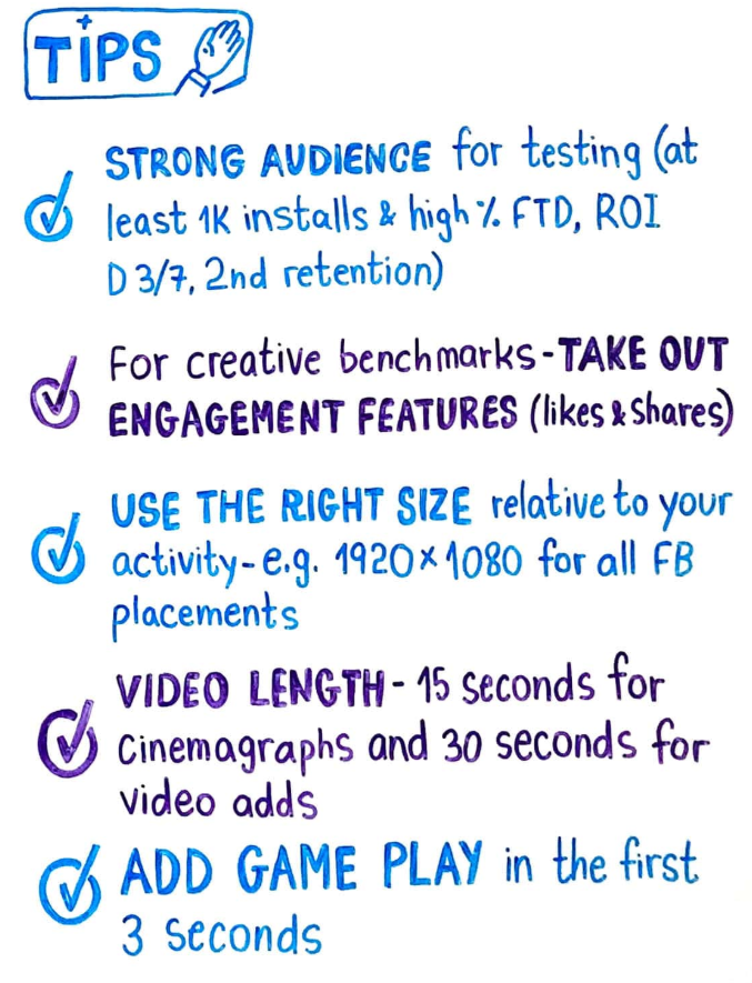 creative testing tips