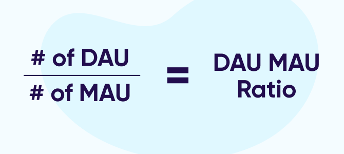 App engagement: DAU MAU ratio