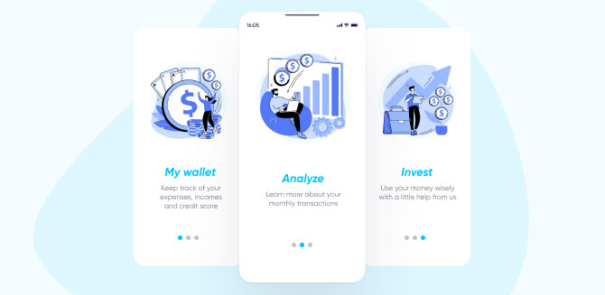 Aplicativos de finanças: processo de onboarding excelente