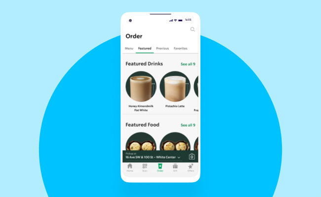 Mobile commerce - Starbucks mCommerce example