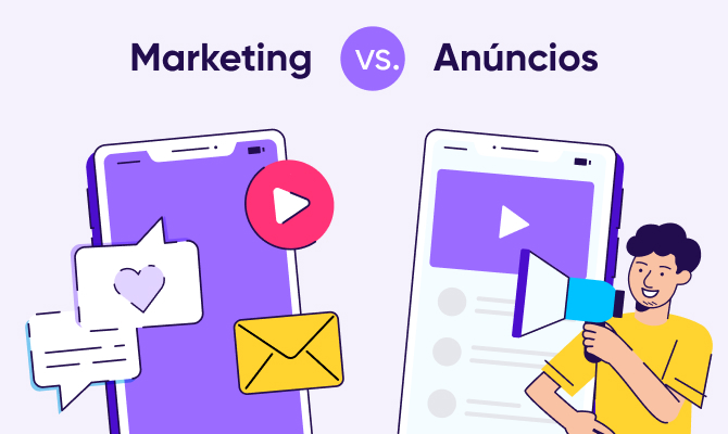 Anúncios mobile vs. marketing mobile