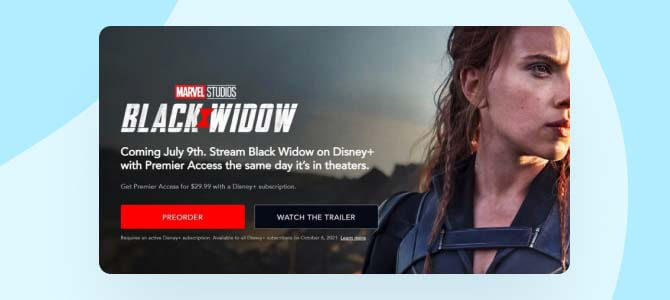 Black widow PVOD