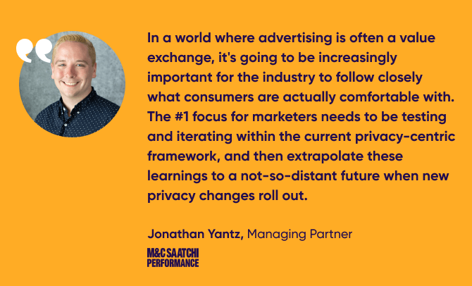 quote from Jonathan Yantz, Managing Partner, M&C Saatchi Performance