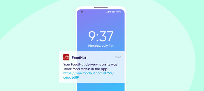 Notificações push para app growth