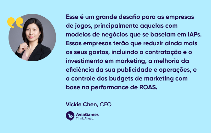 citação de Vickie Chen, CEO, Aviagames Inc