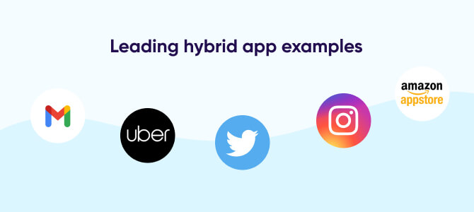 Hybrid app leading examples