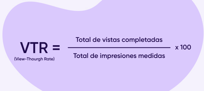 Formula del view-through rate