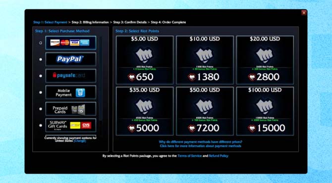 Microtransactions - League of legends example