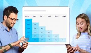App retention benchmarks report featured image