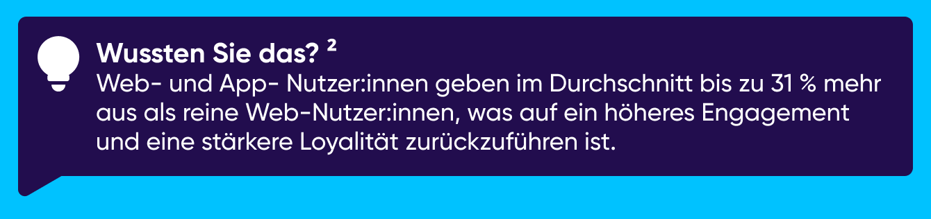 Web- und App-Nutzer:innen im Vergleich zu reinen Web-Nutzer:innen
