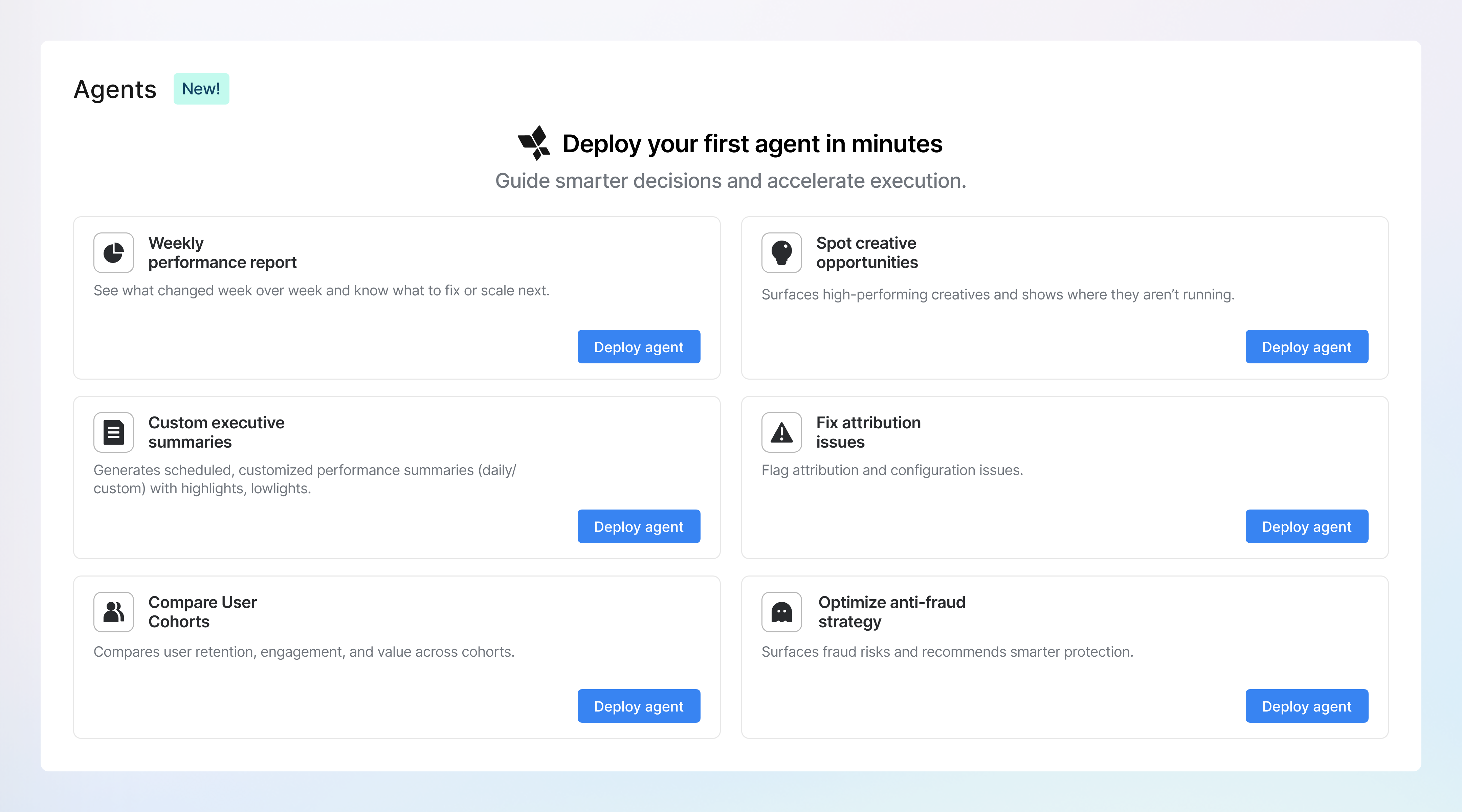 Your agent is already built, just put it to work