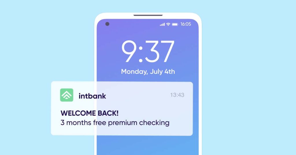 Welcome back! 3 months free premium checking