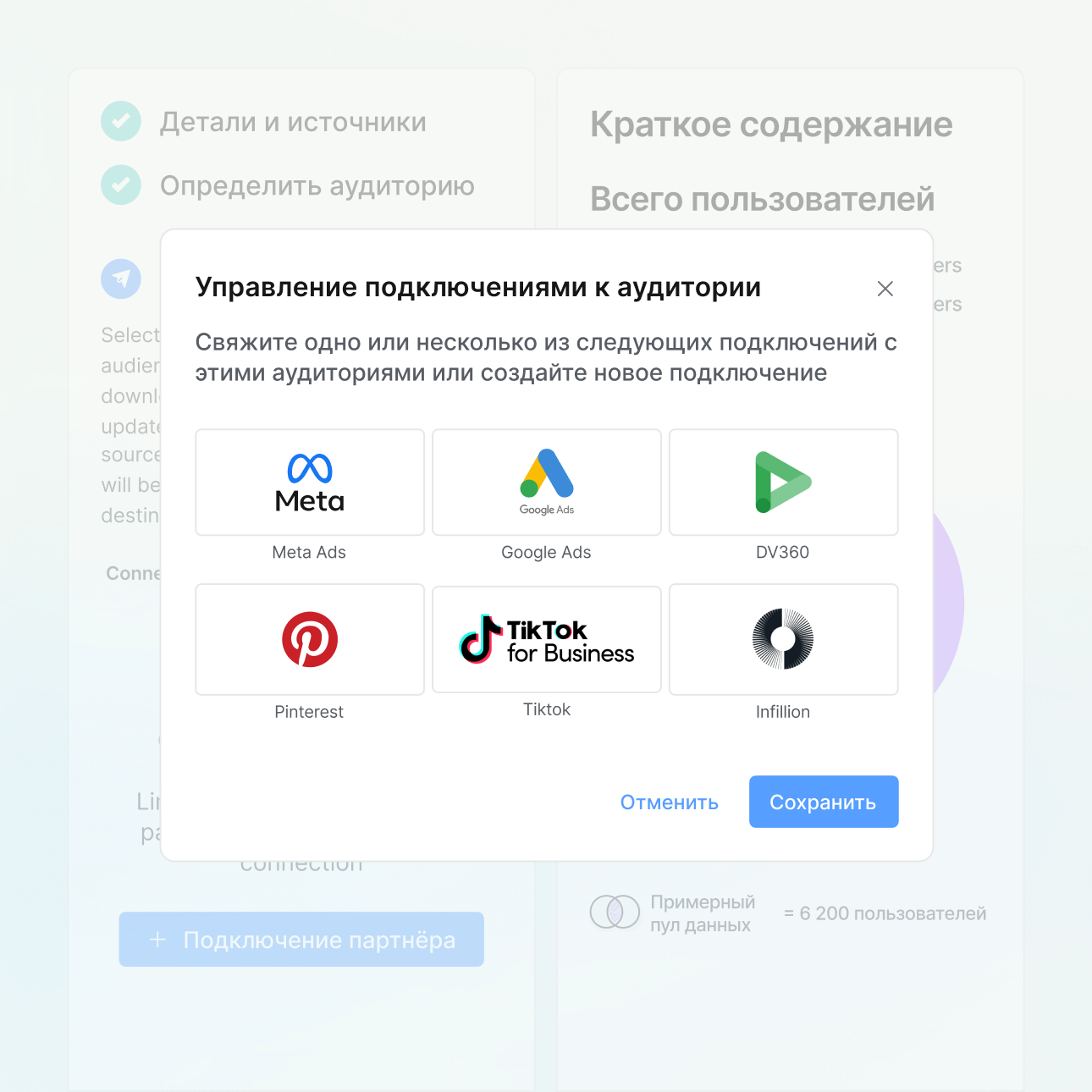 Активируйте аудитории на всех основных каналах icon