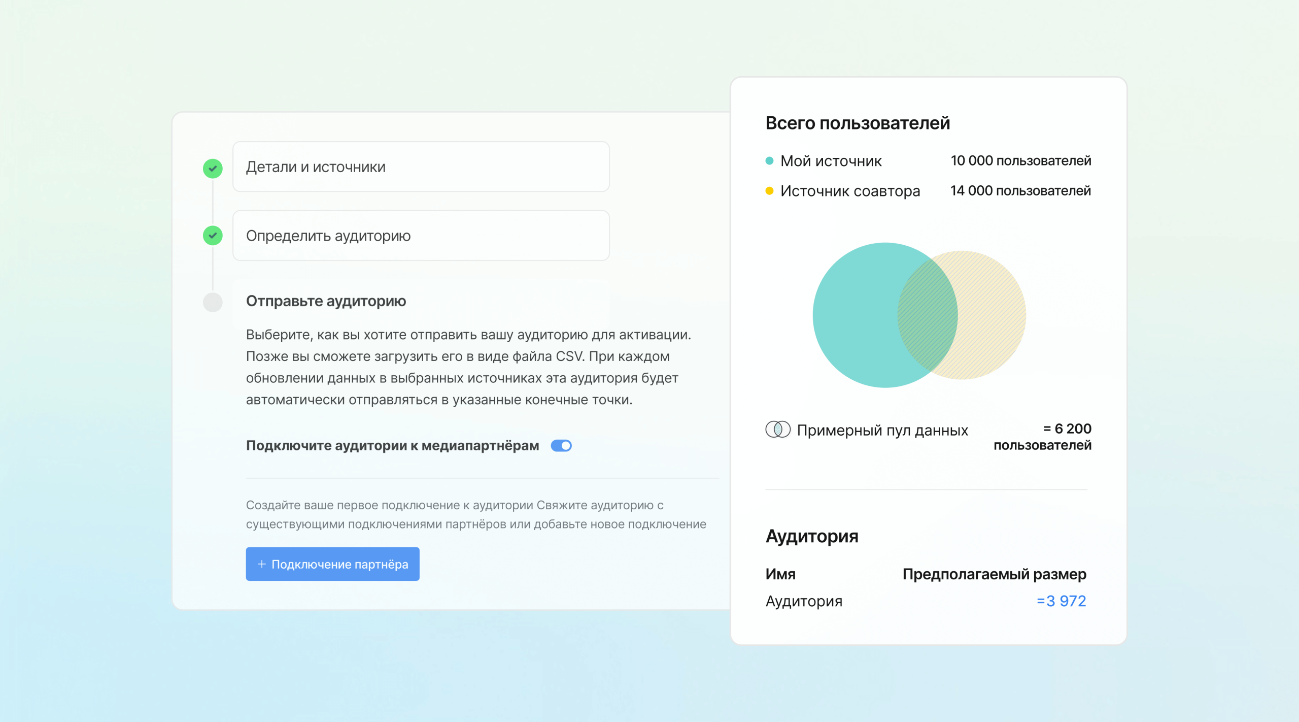 Подготовьте данные для создания целевой аудитории