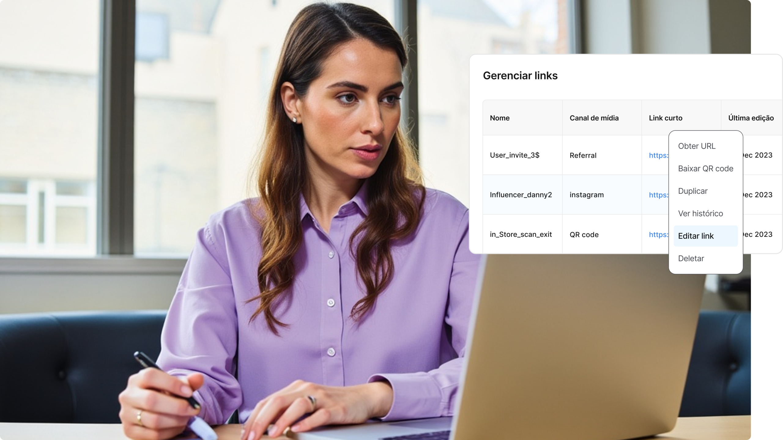 Gerencie cada deep link<br> com velocidade e controle