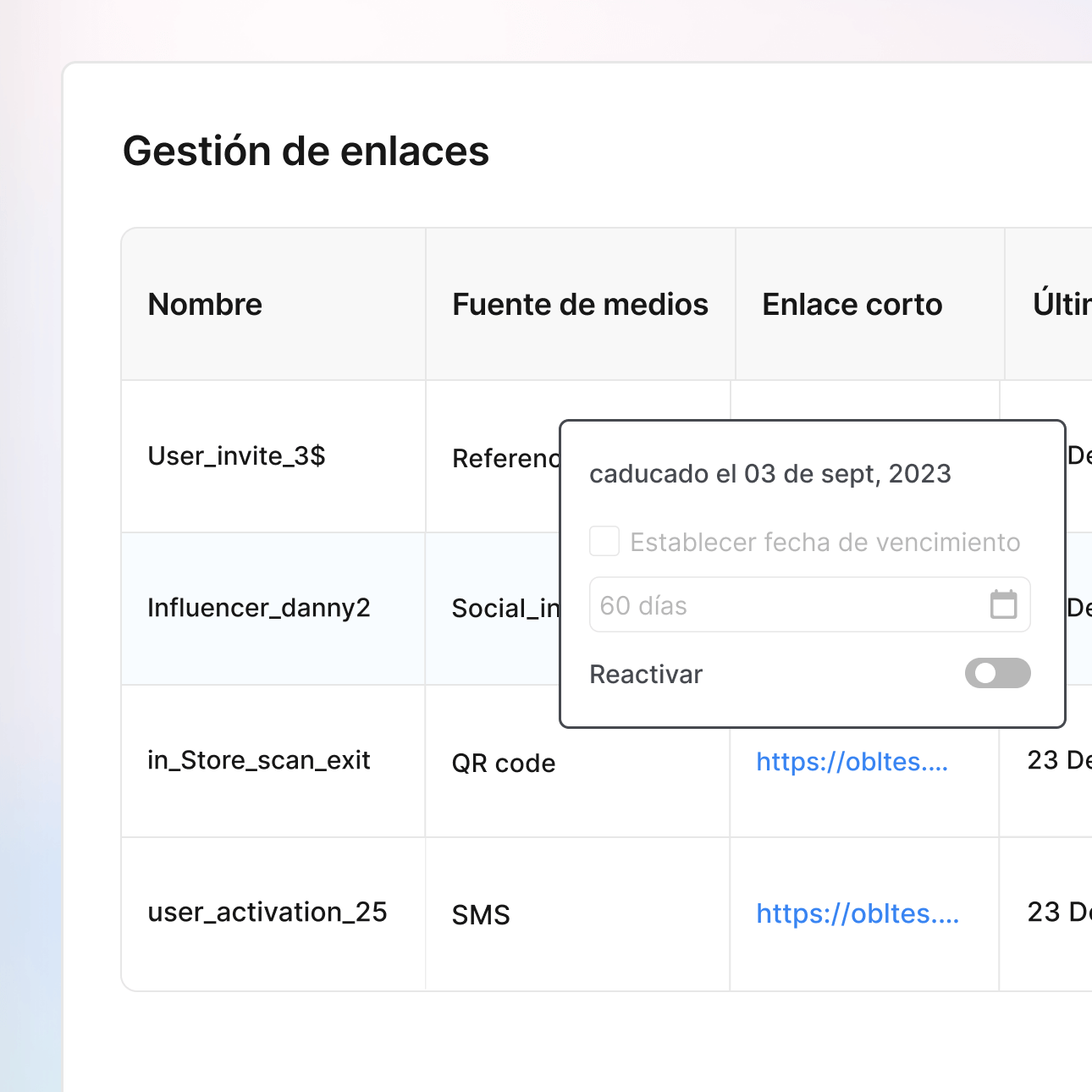 Controles del ciclo de vida