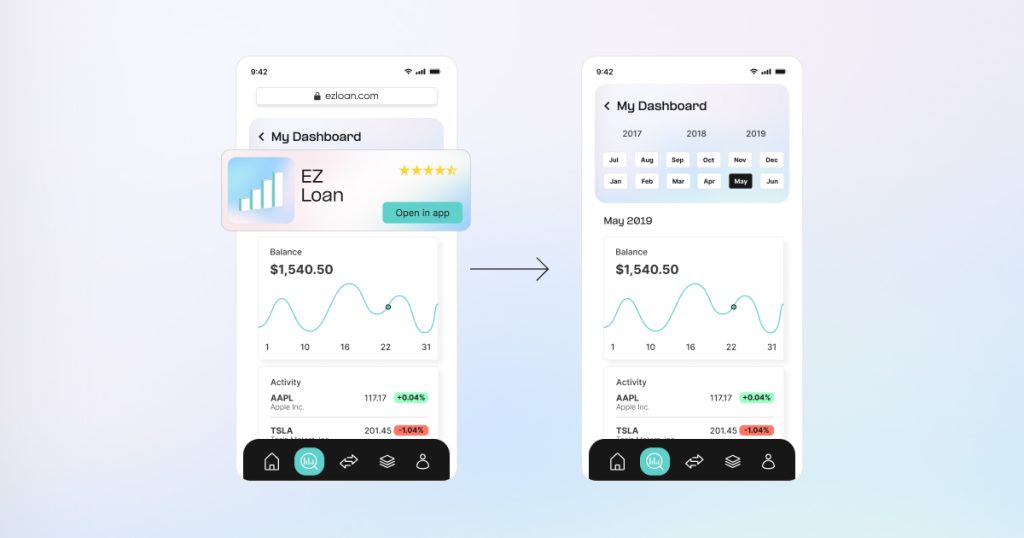 Move customers from web to app with continuous journeys