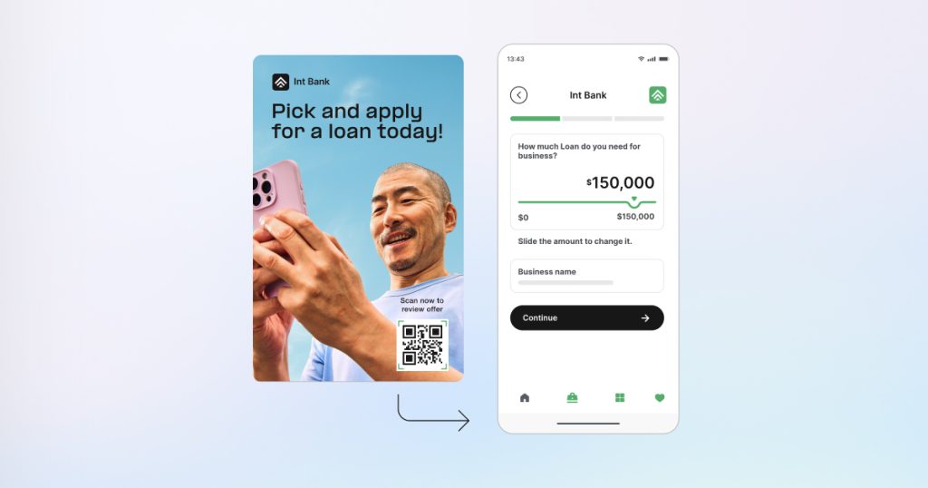 Convert branch visits into app momentum with QR codes