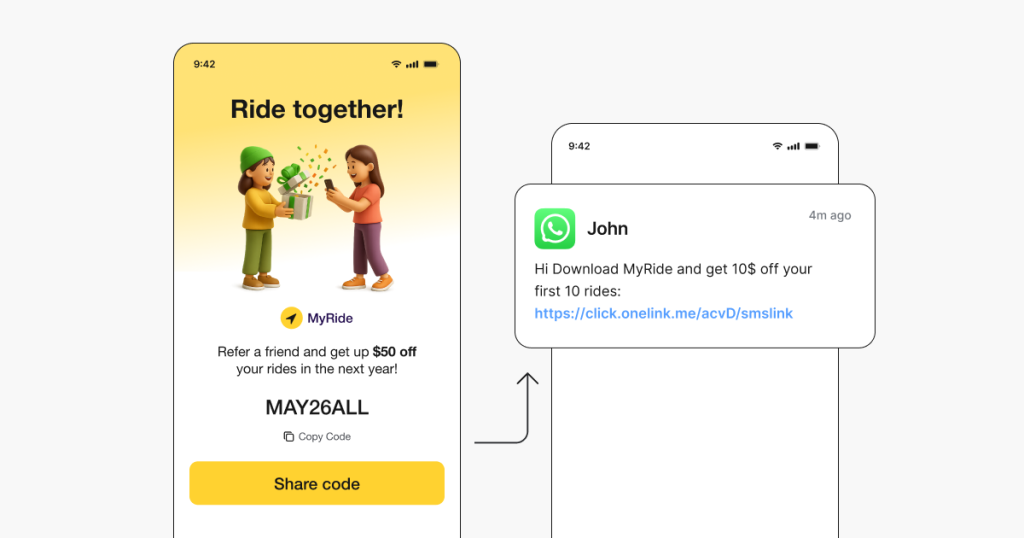 Referral programs (referral-to-app)