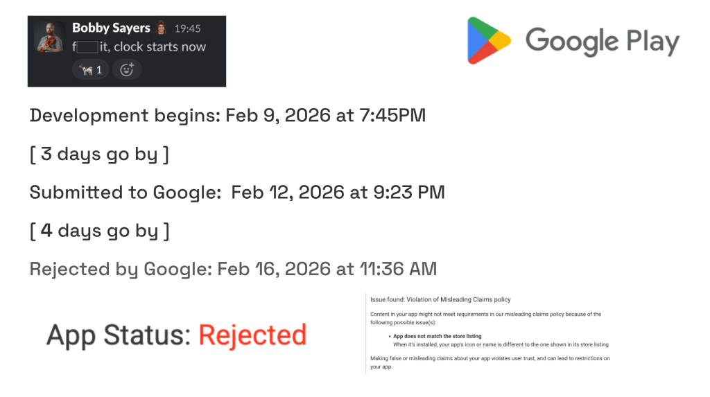 Google Store rejection