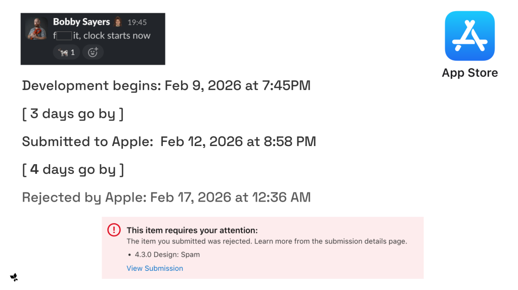 App store rejection