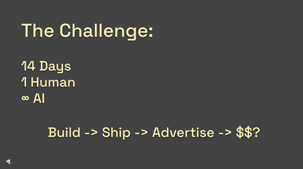 One Human, Infinite AI Tooling, 14 Days: Is it possible to build, ship, advertise, and reach ROAS positive?