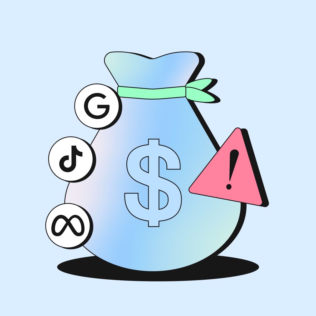 Conflicting revenue numbers reported by Meta, Google, TikTok, and finance